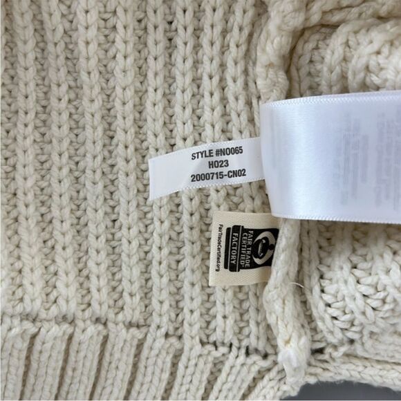 NWOT Madewell Wide Rib Turtleneck Sweater in Antique Cream Size XS - Picture 7 of 12